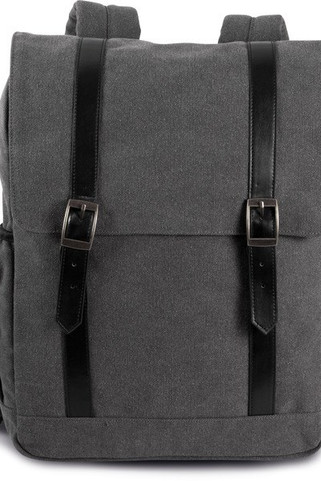 Kimood KI0143 - Flap canvas backpack