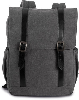 Kimood KI0143 - Flap canvas backpack