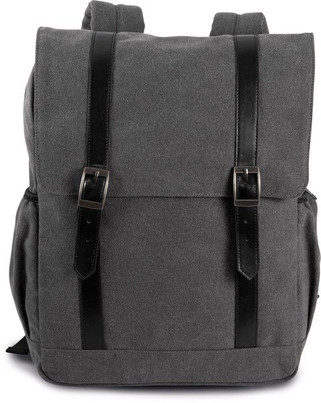 Kimood KI0143 - Flap canvas backpack