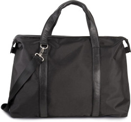 Kimood KI0233 - Chic Black Travel Tote with Adjustable Straps