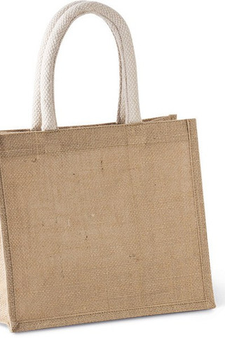 Kimood KI0273 - Sac style cabas en toile de jute - modèle moyen
