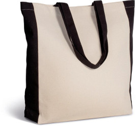 Kimood KI0275 - Customizable Two-Tone Cotton Canvas Tote Bag