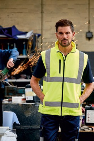 Yoko YHV006 - Hi-Vis Softshell Gilet