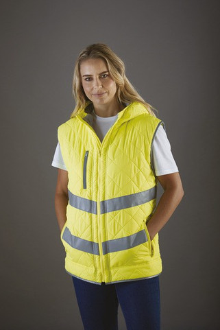 Yoko YHV007 - Kensington - Hi-Vis hoodied gilet