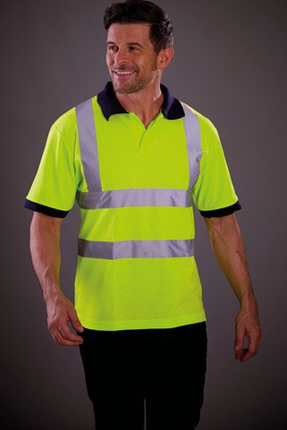 Yoko YHVJ210 - High Visibility Short Sleeve Polo Shirt