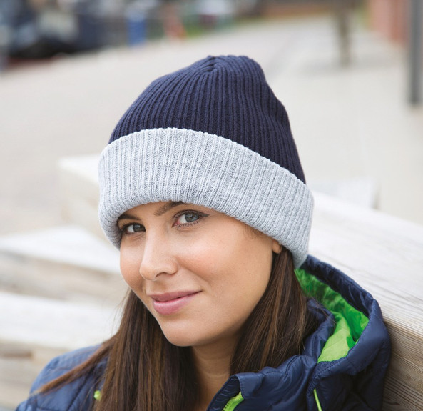 Result RC378X - Gorro Trançado Masculino de Inverno Result