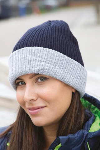 Result RC378X - Stylowa Męska Czapka Zimowa z Plecionką