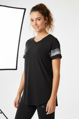 Champion AO350 - Womens Triblend Varsity T-shirt