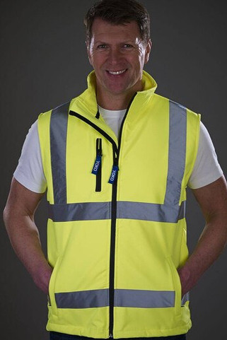 Yoko YK006 - Sicherheitsweste mit hoher Sichtbarkeit und Reflexstreifen