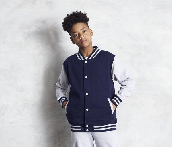 AWDIS JUST HOODS JH043J - Children'S Baseball Sweatshirt