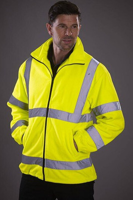 Yoko YKK08 - Dicke High Visibility Fleece-Jacke