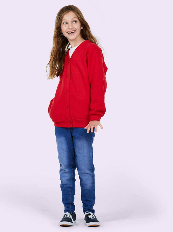 Radsow by Uneek UC207 - Ultra Soft Kids' Five Button Cardigan with Pockets