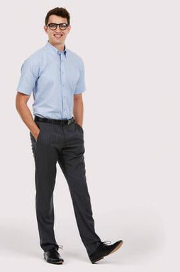 Radsow by Uneek UC702 - Mens Wrinkle-Free Pinpoint Oxford Short Sleeve Shirt