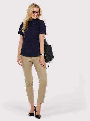 Radsow by Uneek UC704 - Women's Wrinkle-Free Pinpoint Oxford Short Sleeve Shirt