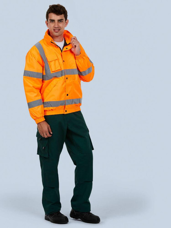 Radsow by Uneek UC804 - High Visibility Waterproof Safety Bomber Jacket