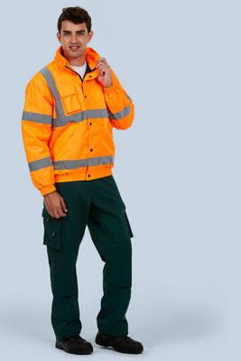 Radsow by Uneek UC804 - High Visibility Waterproof Safety Bomber Jacket