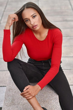 Malfini 139 - Comfortabele Slim Fit Dames T-shirt voor Koud Weer