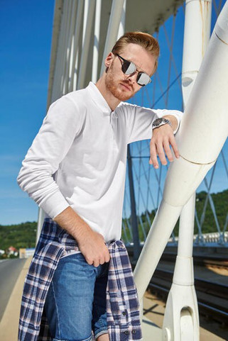 Malfini 221 - Pique Polo LS Polohemd Herren