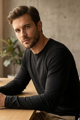 Malfini Premium 155 - Comfortabele Slim Fit Lange Mouwen T-shirt Heren