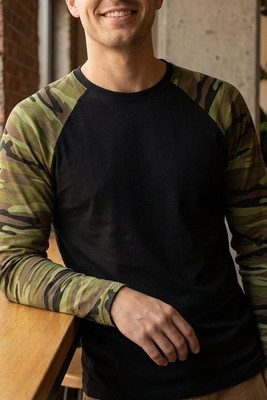 Malfini 166 - Camouflage LS T-shirt unisex