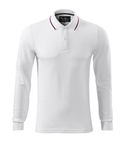 Malfini Premium 258 - Polo a Righe LS Contrast Uomo 