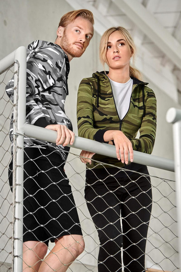 Malfini C19 - Sweatshirt Camo Zipper pour homme