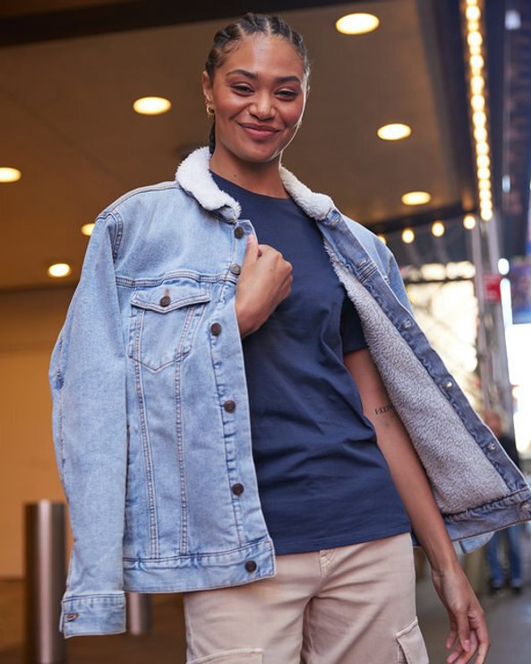 Threadfast 372J - Unisex Sherpa-Lined Denim Jacket
