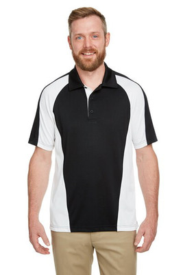 Harriton M385 - Men's Advantage Snag Protection Plus IL Colorblock Polo