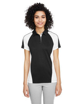 Harriton M385W - Ladies Advantage Snag Protection Plus IL Colorblock Polo