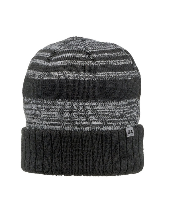 Top Of The World TW5000 - Stylish Acrylic Knit Cap with Grey & Black Stripes