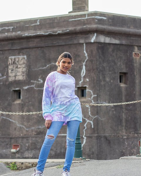 Tie-Dye 9050CD - Vibrant Unisex Tie-Dye Denim Jacket Tie-Dye 9050CD - Vibrant Unisex Tie-Dye Denim Jacket