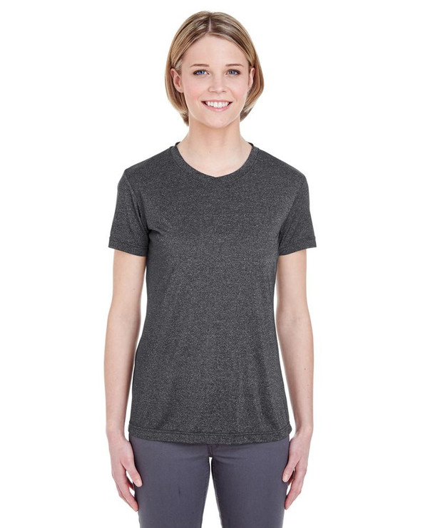 UltraClub 8619L - Ladies  Cool & Dry Heathered Performance T-Shirt