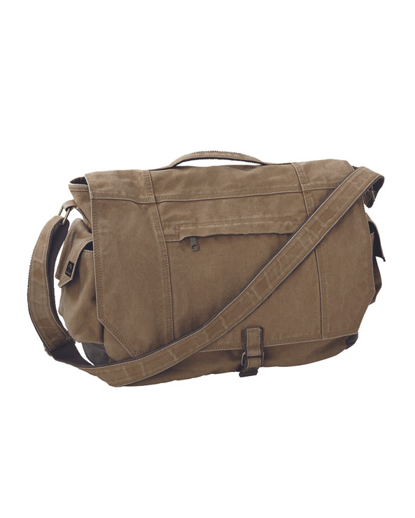 Dri Duck DI1036 - Versatile Cotton Canvas Laptop Messenger Bag