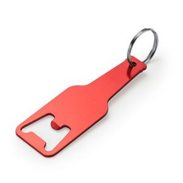 STOUT Opener aluminium keyring in a bottle design - EgotierPro KO4071