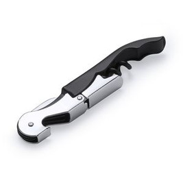 MERLOT Classic stainless steel corkscrew with double lever - EgotierPro KO4075