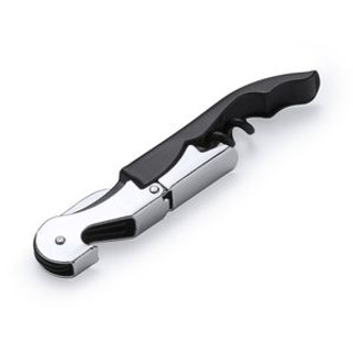 MERLOT Klassischer Korkenzieher aus Edelstahl mit zwei Öffnerfunktionen - EgotierPro KO4075