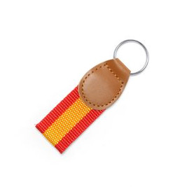 FLAG Polyester keyring with a flag design and PU reinforcement - EgotierPro KO4080