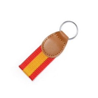 FLAG Polyester keyring with a flag design and PU reinforcement - EgotierPro KO4080