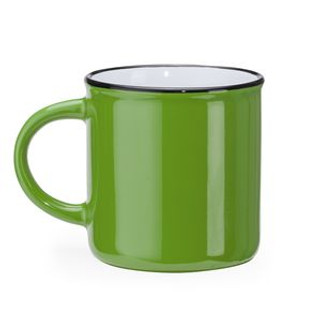 JACK Retro style ceramic mug with round handle - EgotierPro MD4010