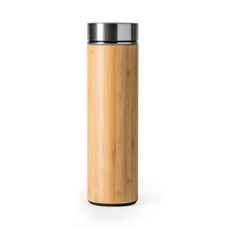 KINATA 304 stainless steel double-walled thermos with extra removable tea infuser - EgotierPro MD4032