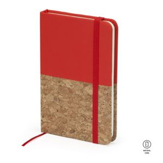 IRIS A6 notepad with hard half cork half leatherette covers - EgotierPro NB8071
