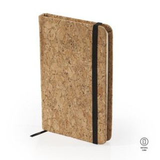 CALES A6 notepad with hard natural cork covers - EgotierPro NB8072