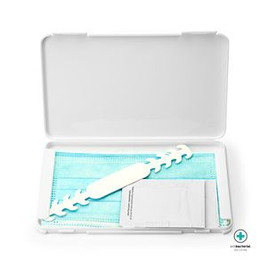 WERNER Face mask case made of antibacterial PP with double fastening clasp - EgotierPro SA9932