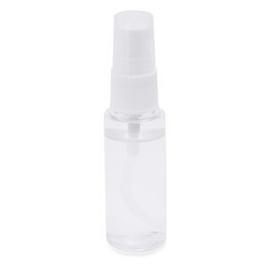 GENZEL 30 ml sanitizing gel with spray in a round transparent bottle with white cap - EgotierPro SA9934
