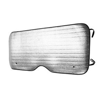 AKALA Rectangular car sun shield with aluminium front and white foam back - EgotierPro TO0100