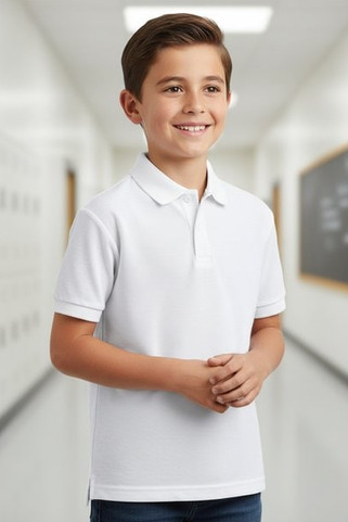 Russell Jerzees Schoolgear R539B - Durable Kids Polycotton School Polo Shirt 215gsm