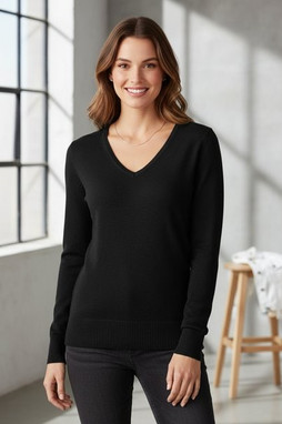Russell R710F - Durable V-Neck Knitted Pullover for Women