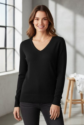 Russell R710F - Durable V-Neck Knitted Pullover for Women