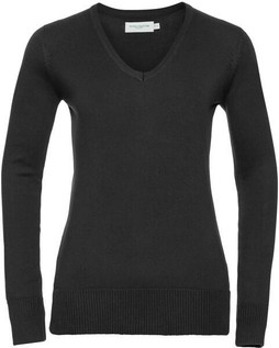 Russell R710F - Durable V-Neck Knitted Pullover for Women