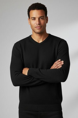 Russell R710M - Durable V-Neck Knitted Pullover for Men & Unisex